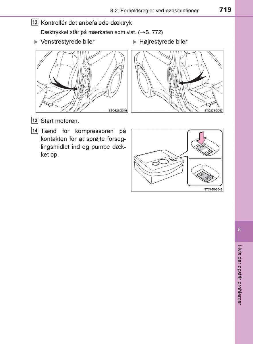 Toyota C HR Bilens instruktionsbog / page 719