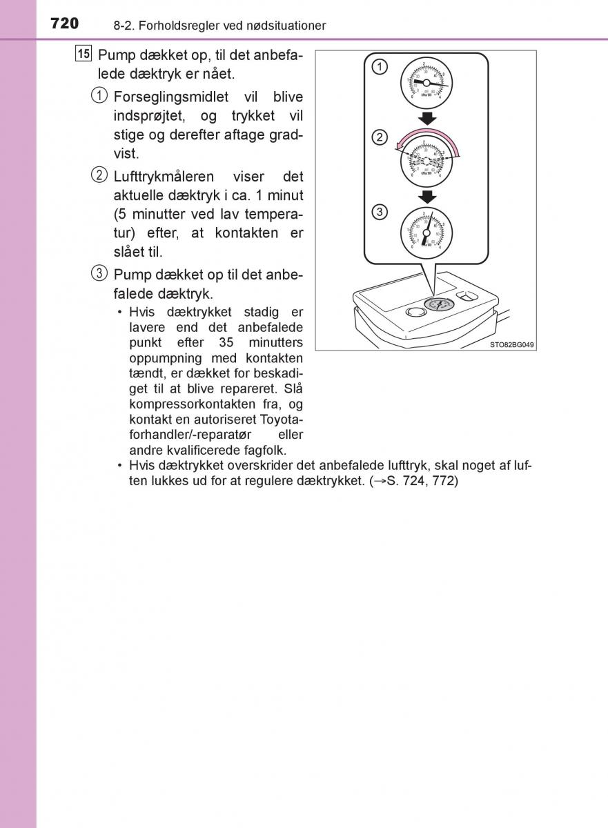 Toyota C HR Bilens instruktionsbog / page 720