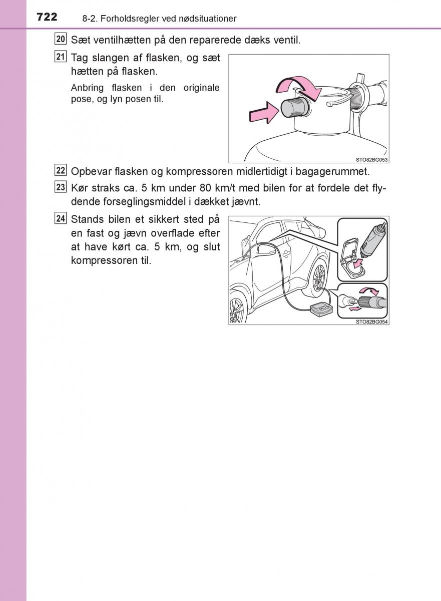 Toyota C HR Bilens instruktionsbog / page 722