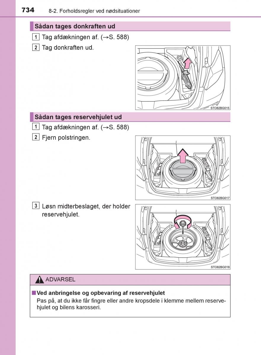 Toyota C HR Bilens instruktionsbog / page 734