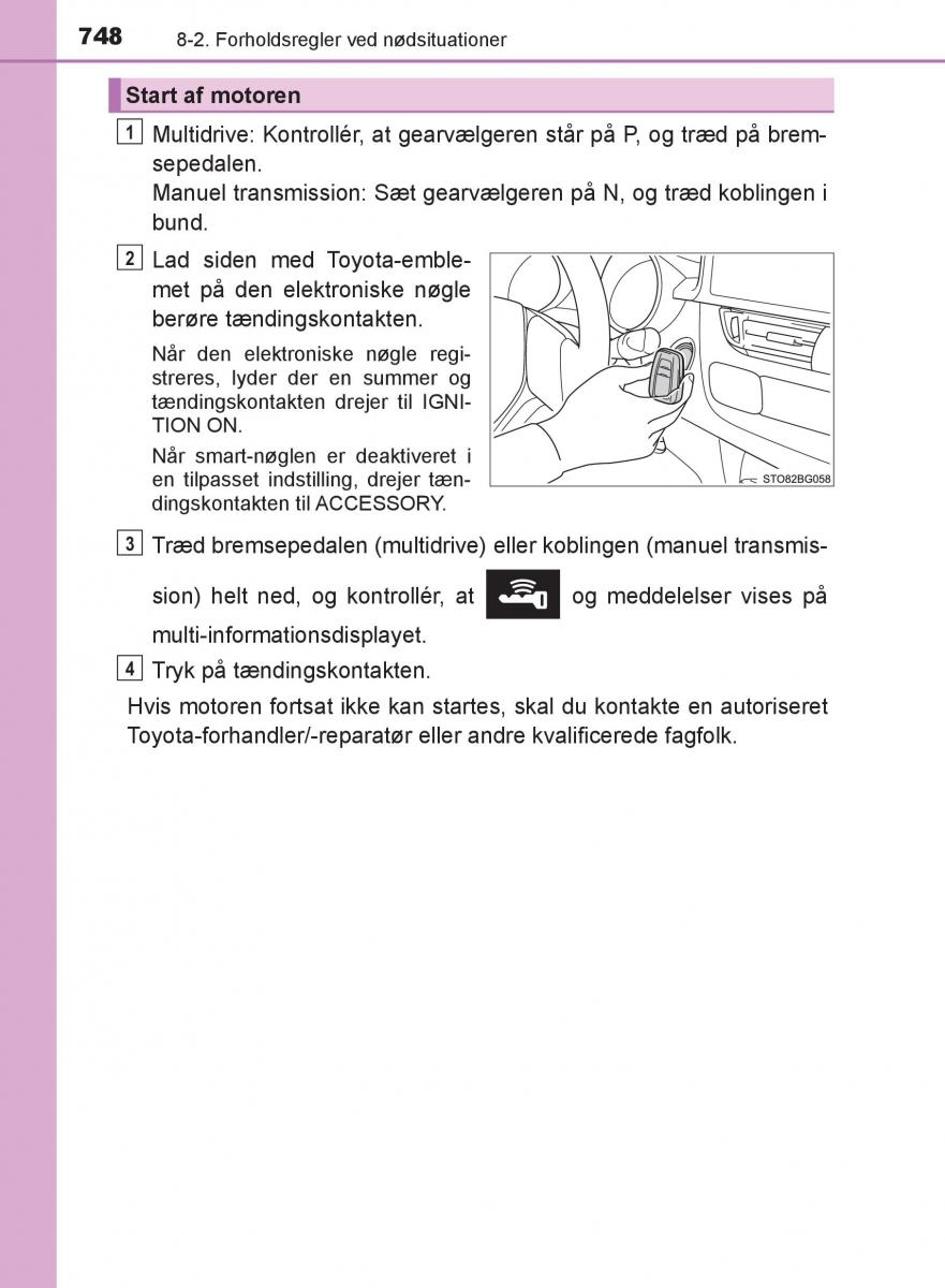 Toyota C HR Bilens instruktionsbog / page 748