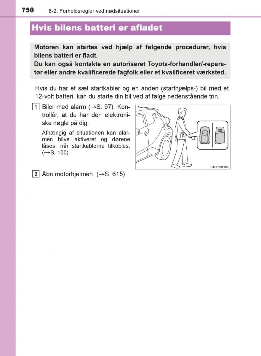 Toyota C HR Bilens instruktionsbog / page 750