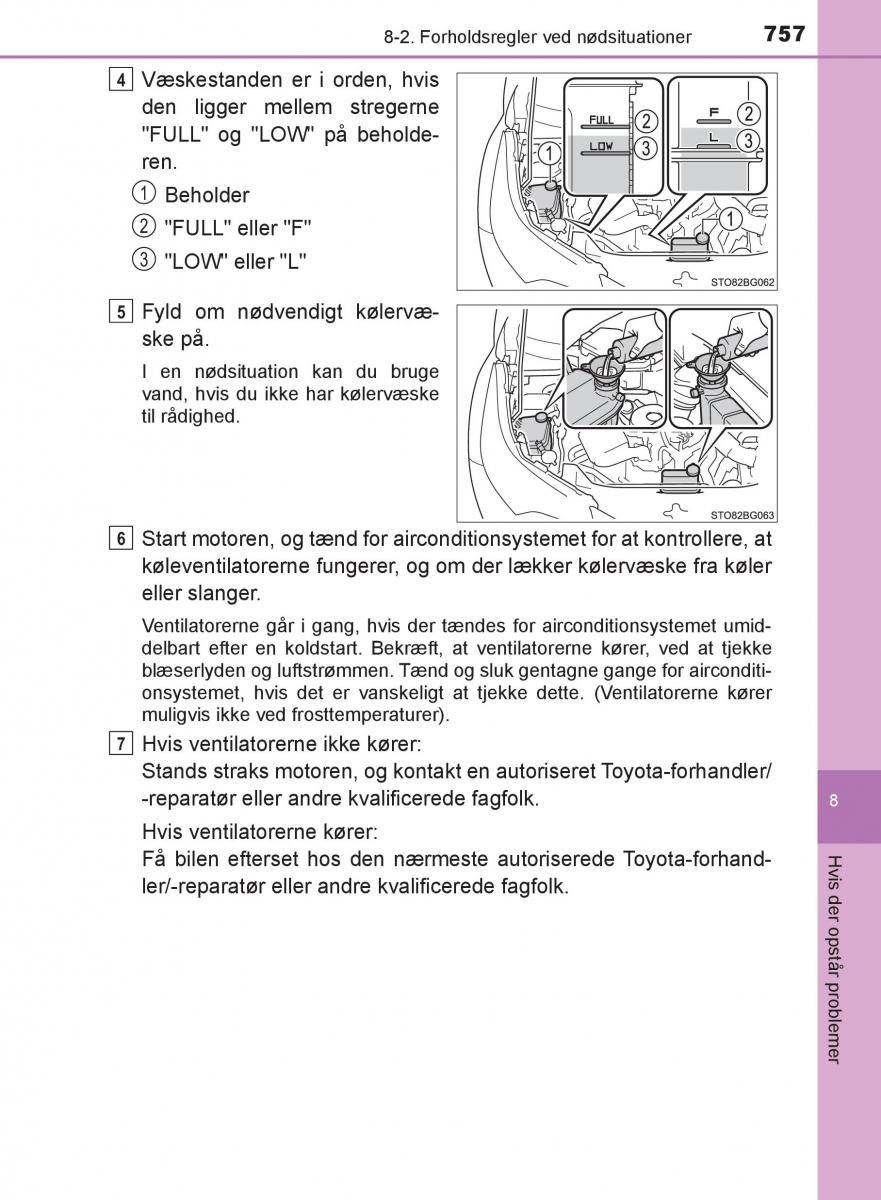 Toyota C HR Bilens instruktionsbog / page 757