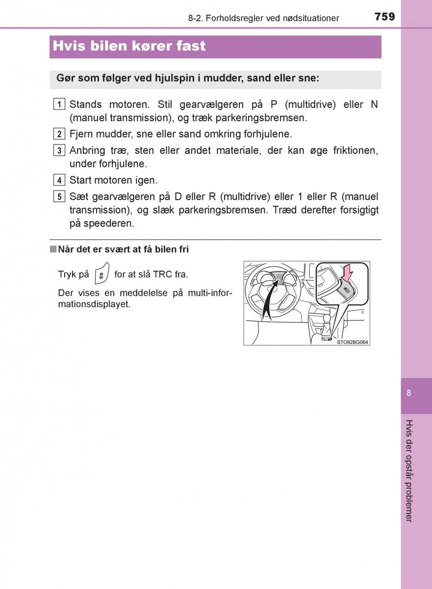 Toyota C HR Bilens instruktionsbog / page 759