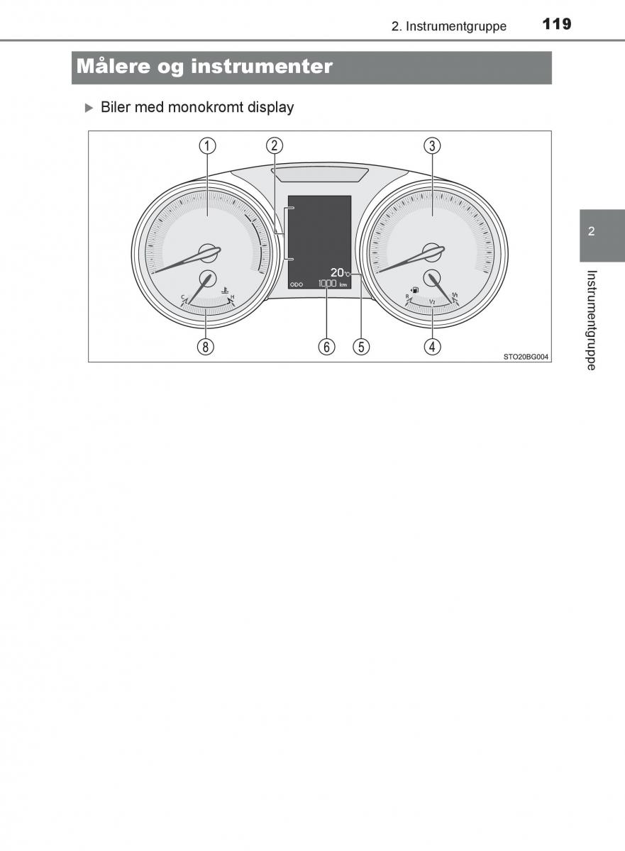 Toyota C HR Bilens instruktionsbog / page 119