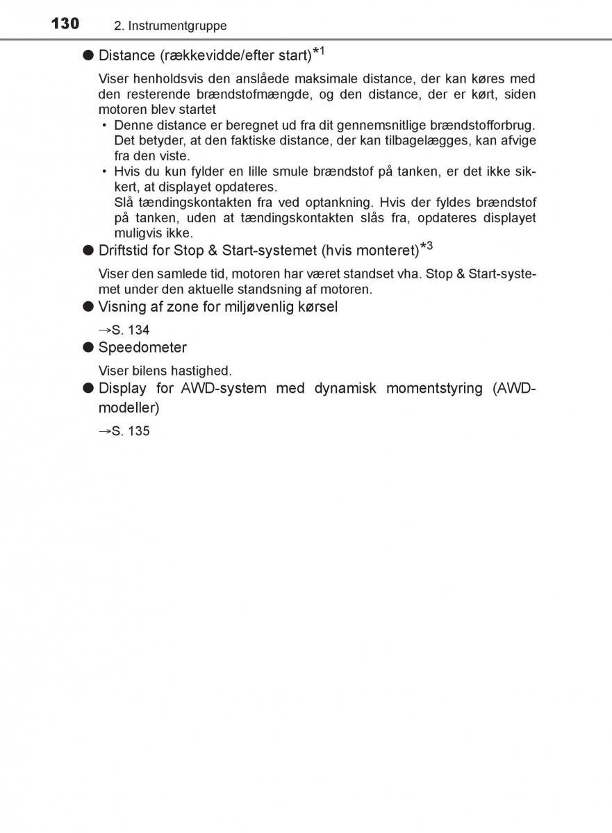 Toyota C HR Bilens instruktionsbog / page 130