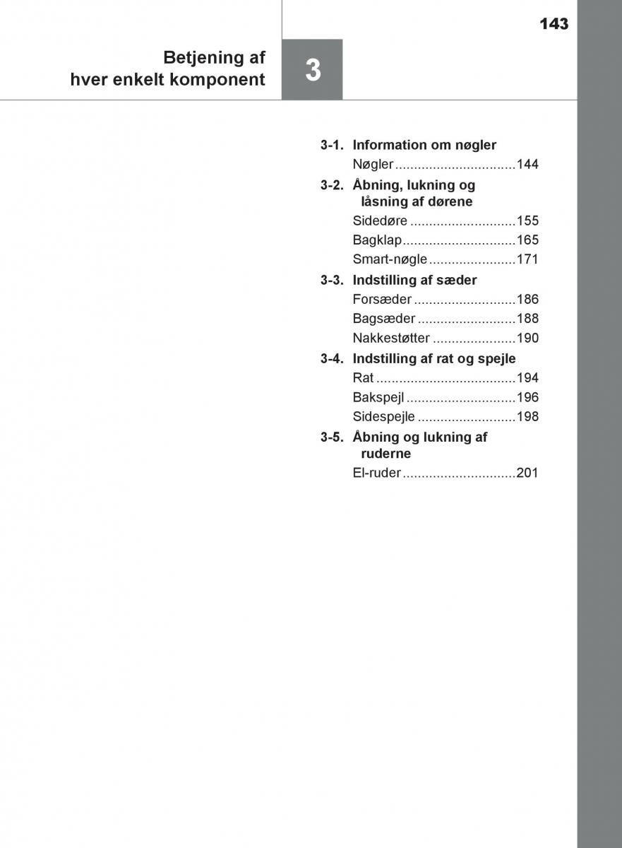 Toyota C HR Bilens instruktionsbog / page 143