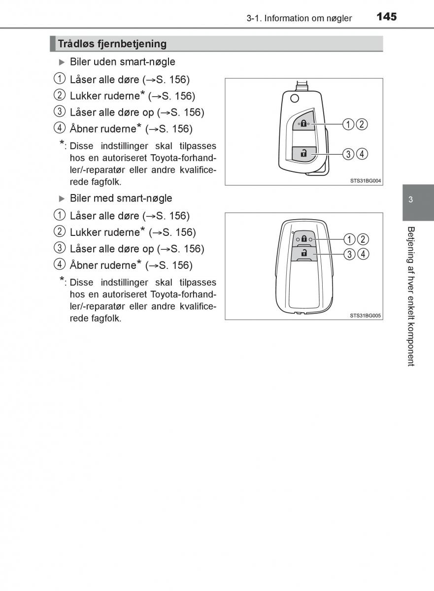 Toyota C HR Bilens instruktionsbog / page 145