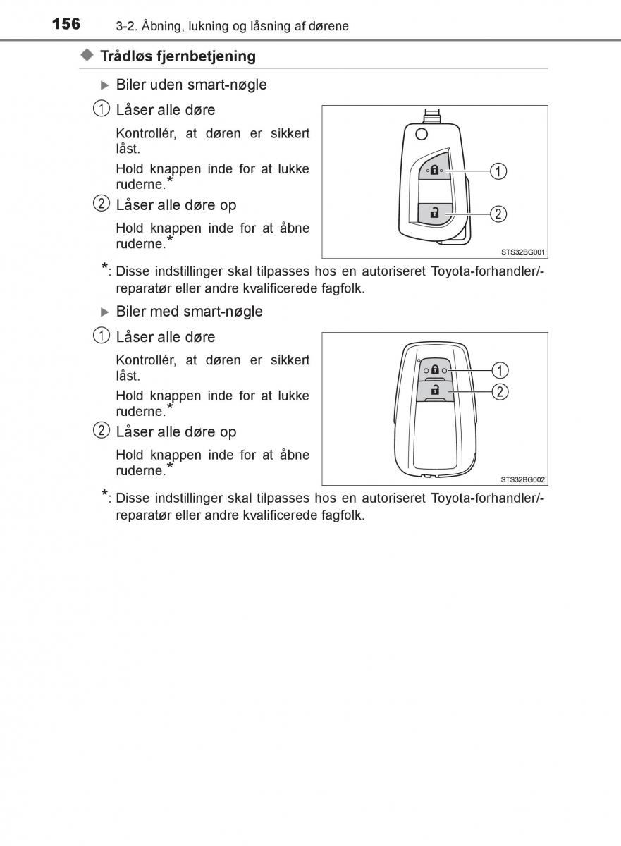 Toyota C HR Bilens instruktionsbog / page 156