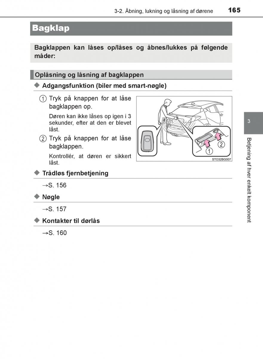 Toyota C HR Bilens instruktionsbog / page 165