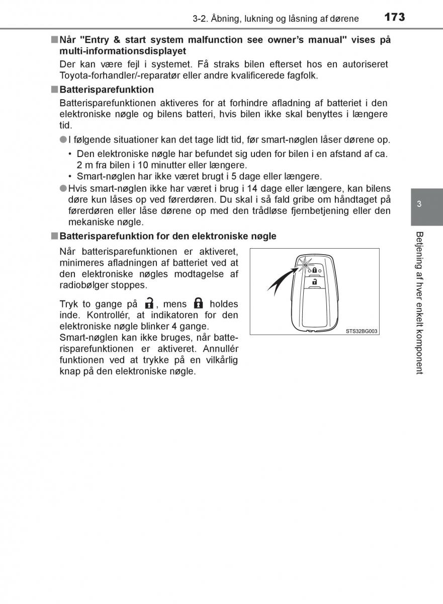 Toyota C HR Bilens instruktionsbog / page 173