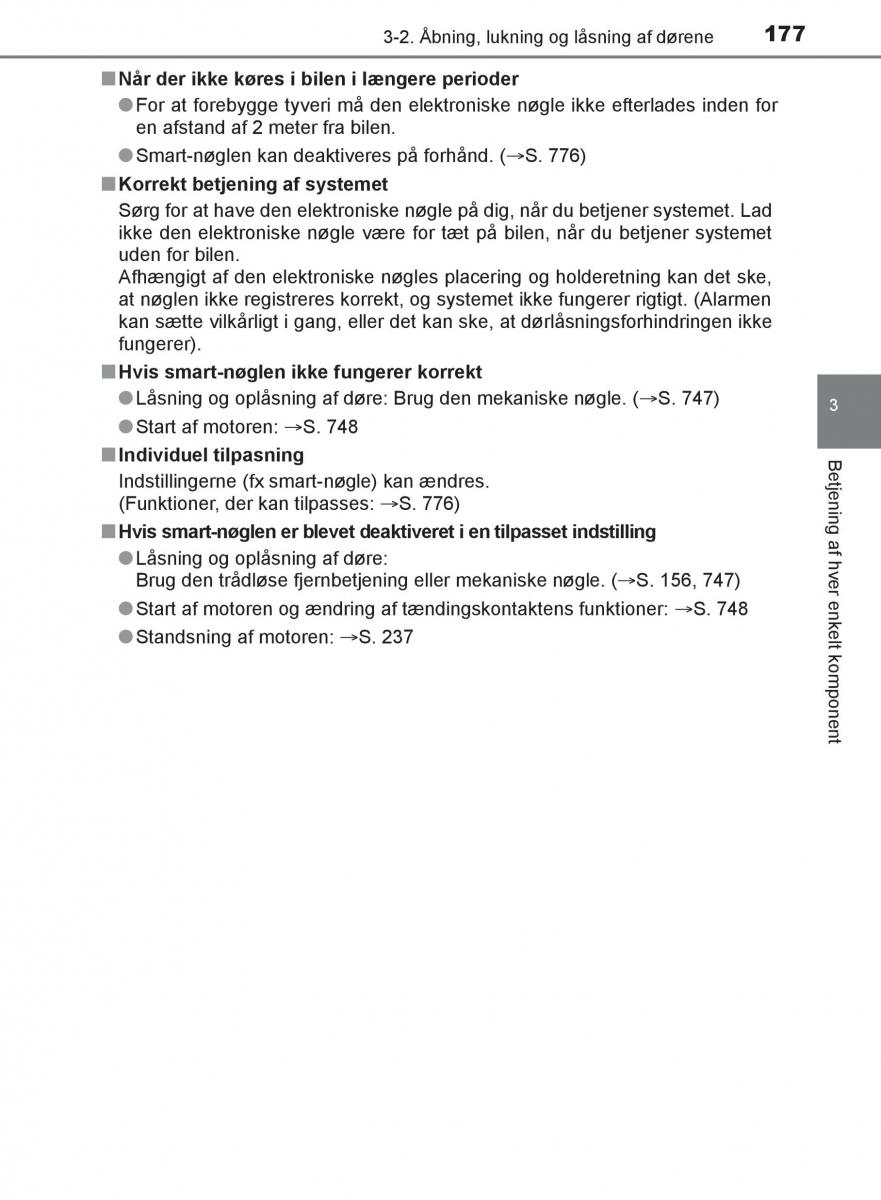 Toyota C HR Bilens instruktionsbog / page 177