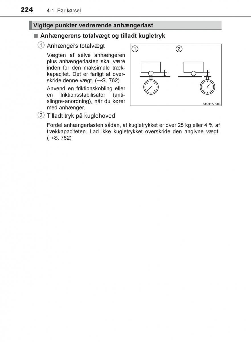 Toyota C HR Bilens instruktionsbog / page 224