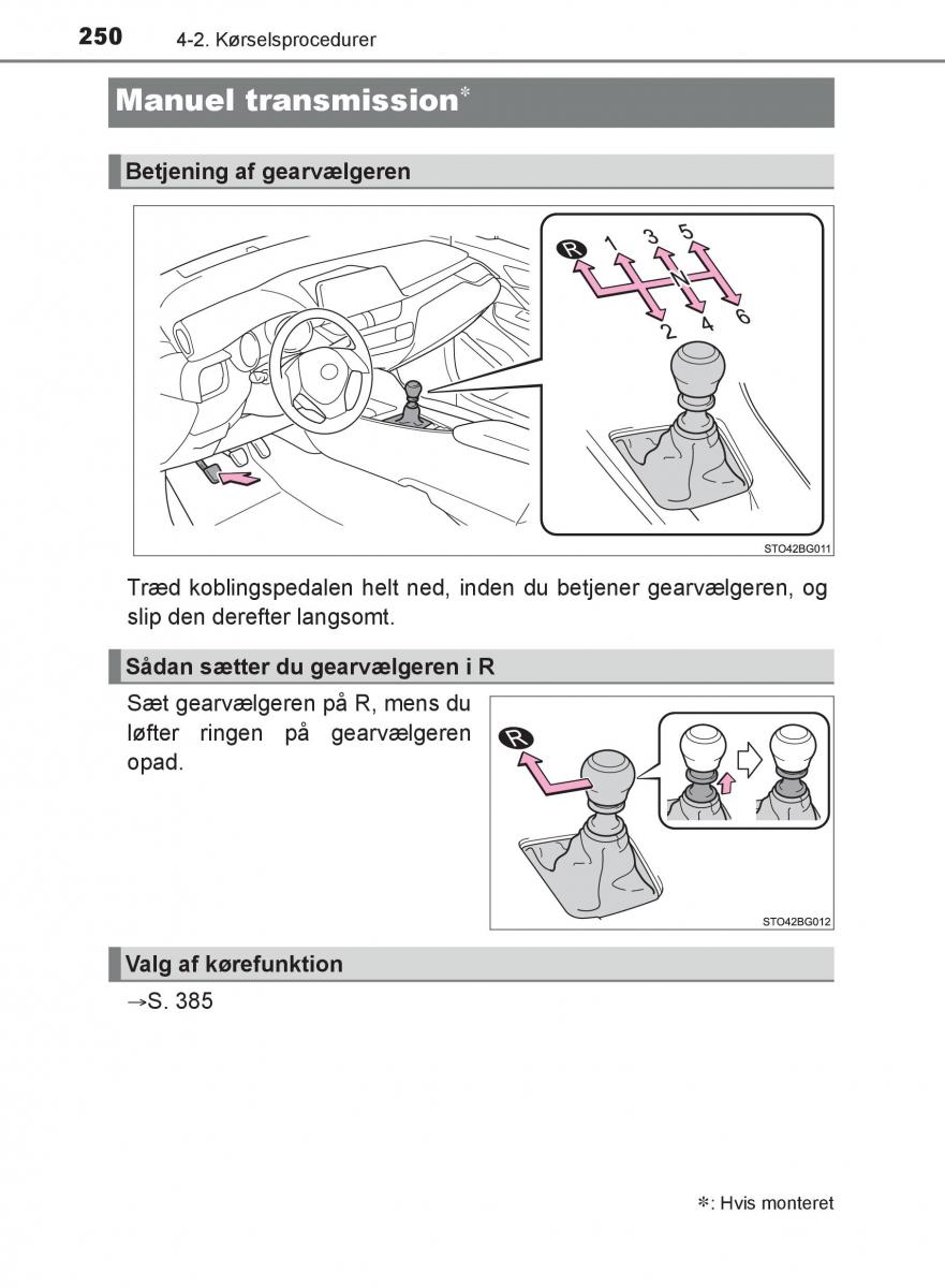 Toyota C HR Bilens instruktionsbog / page 250