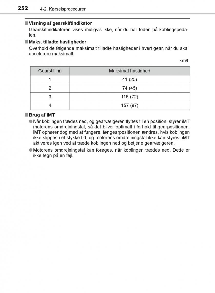 Toyota C HR Bilens instruktionsbog / page 252