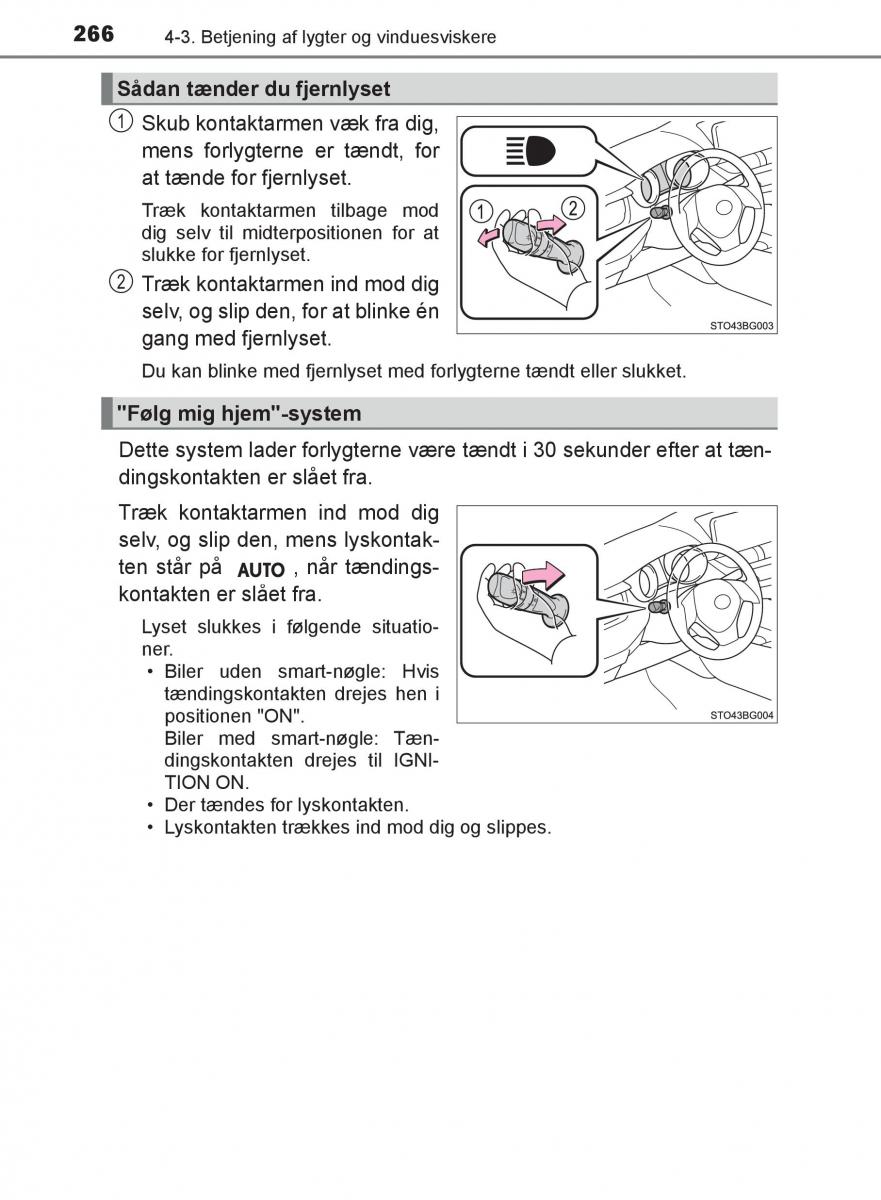 Toyota C HR Bilens instruktionsbog / page 266