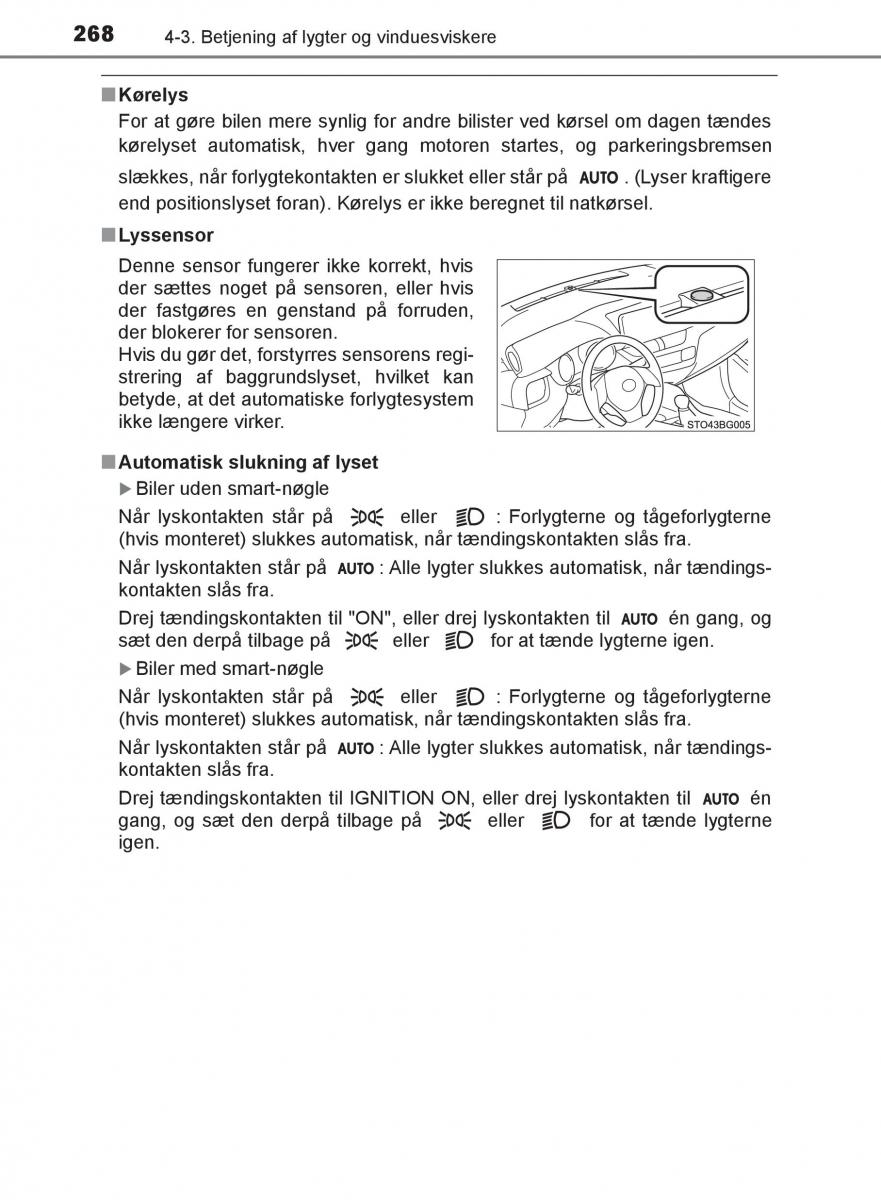 Toyota C HR Bilens instruktionsbog / page 268