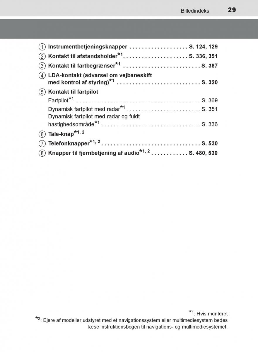 Toyota C HR Bilens instruktionsbog / page 29