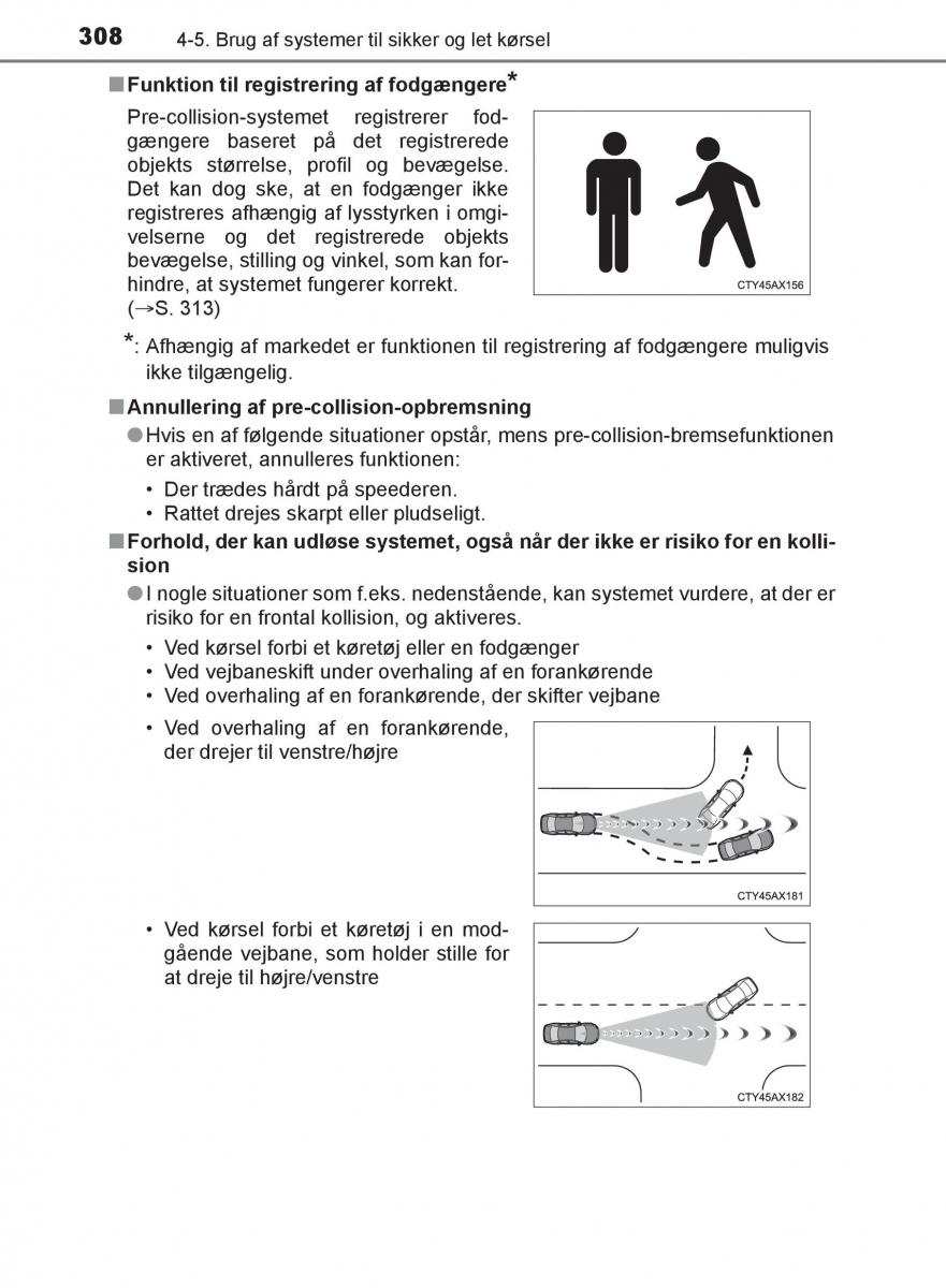 Toyota C HR Bilens instruktionsbog / page 308