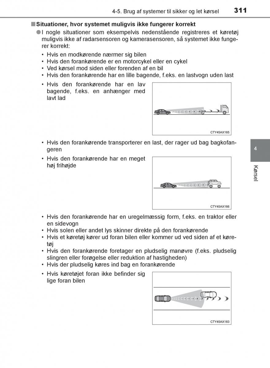 Toyota C HR Bilens instruktionsbog / page 311