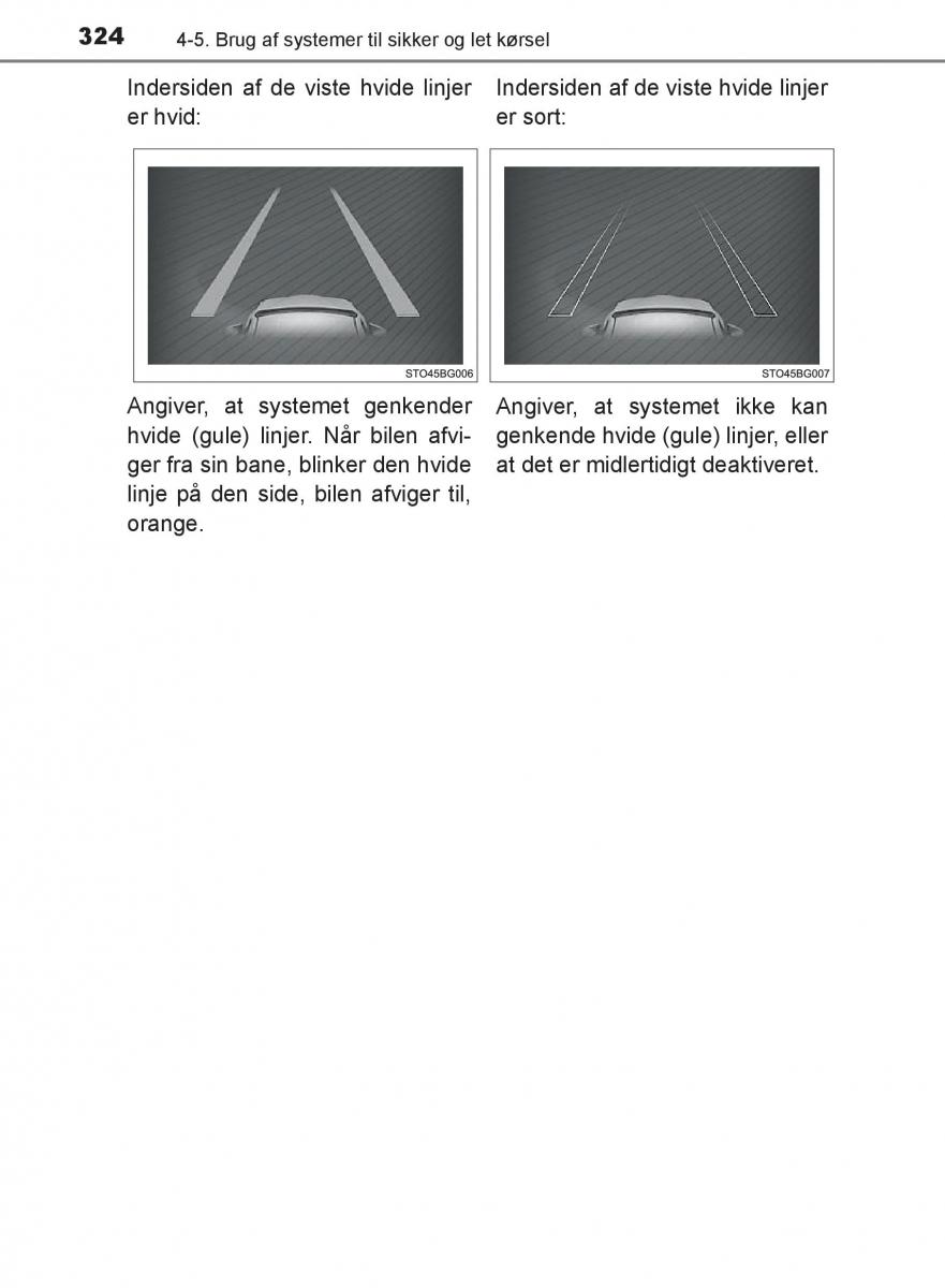 Toyota C HR Bilens instruktionsbog / page 324