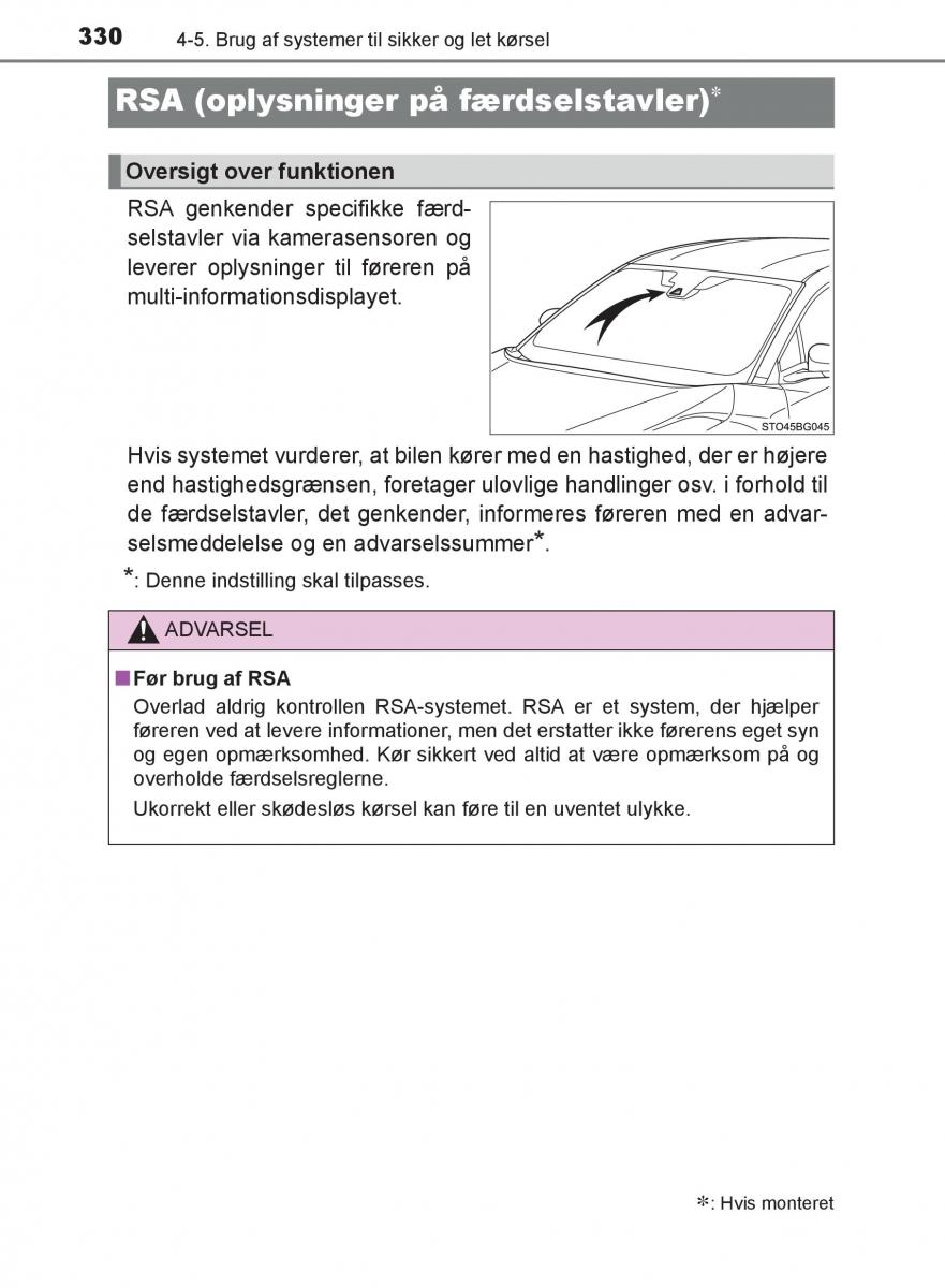 Toyota C HR Bilens instruktionsbog / page 330