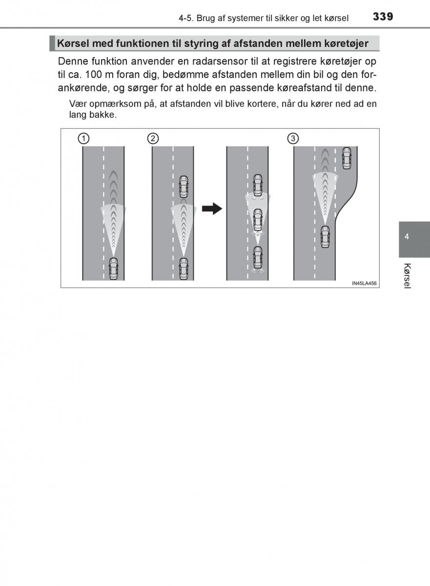 Toyota C HR Bilens instruktionsbog / page 339