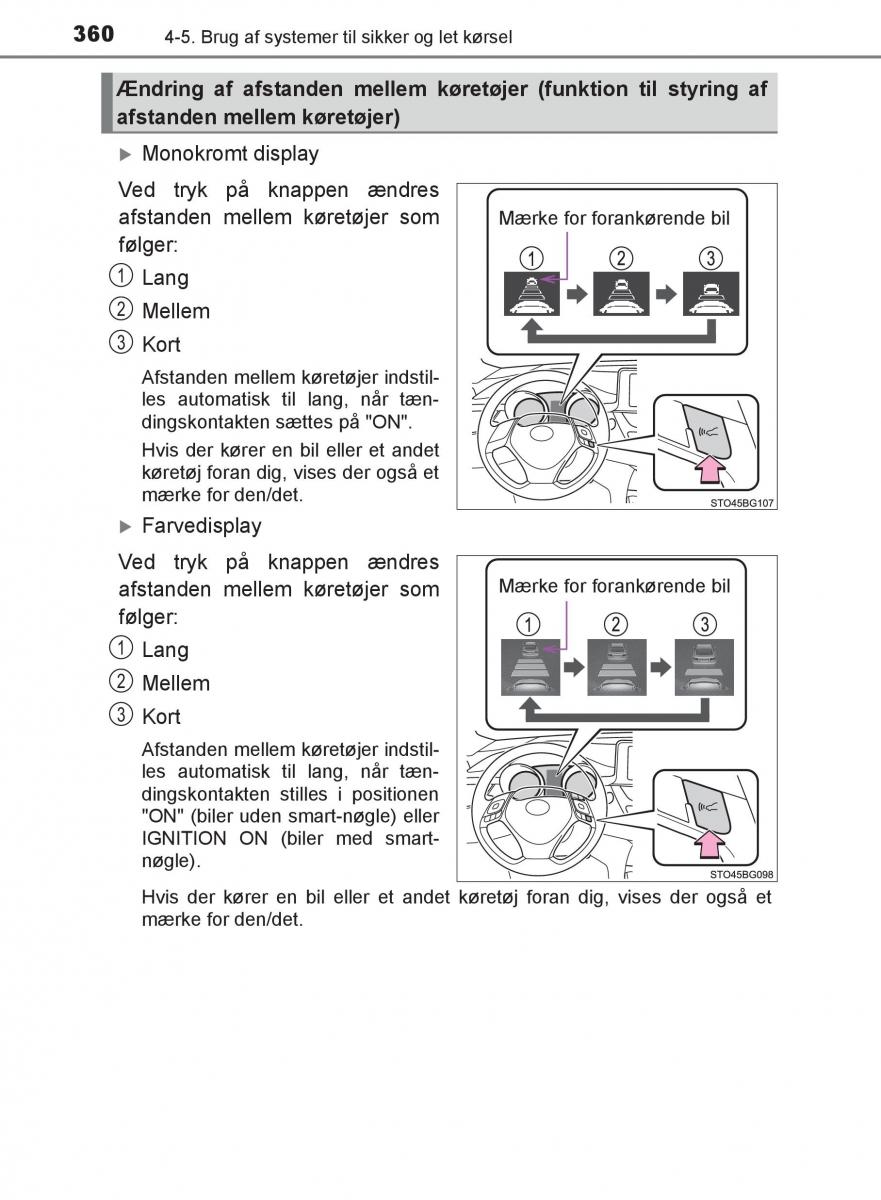 Toyota C HR Bilens instruktionsbog / page 360