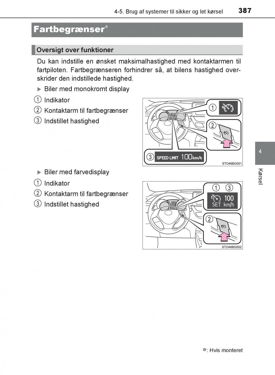 Toyota C HR Bilens instruktionsbog / page 387