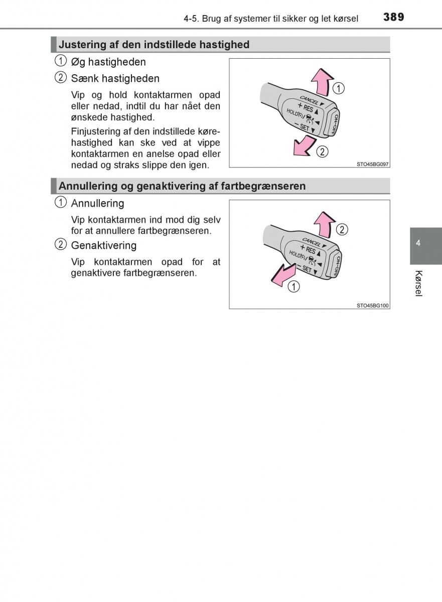 Toyota C HR Bilens instruktionsbog / page 389