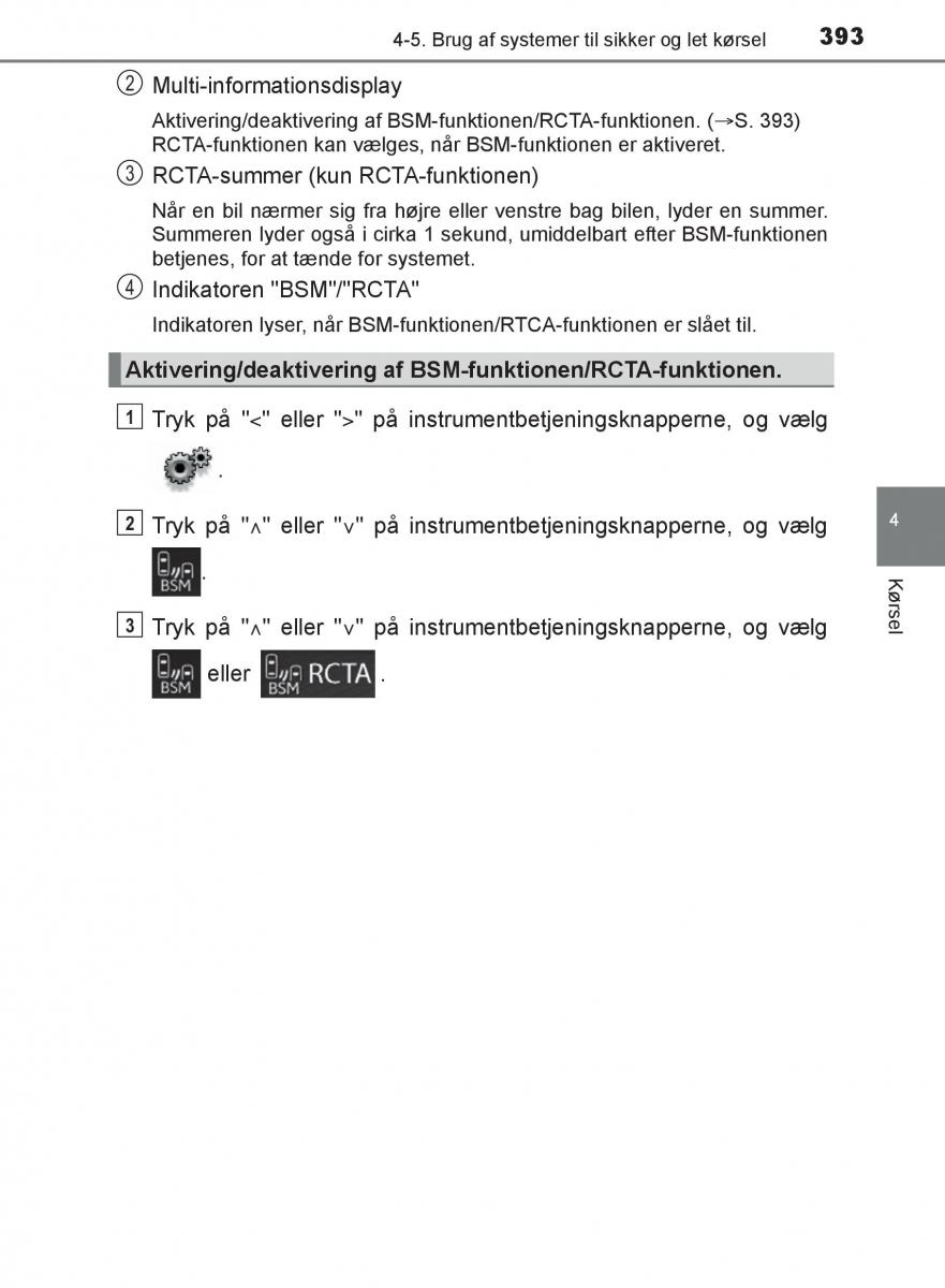 Toyota C HR Bilens instruktionsbog / page 393