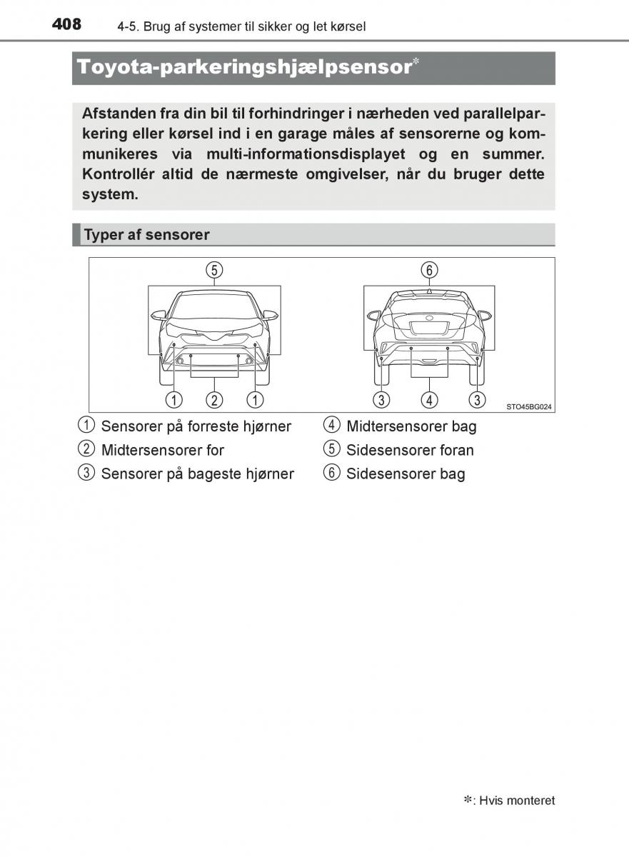 Toyota C HR Bilens instruktionsbog / page 408