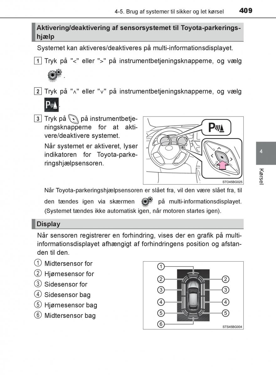 Toyota C HR Bilens instruktionsbog / page 409