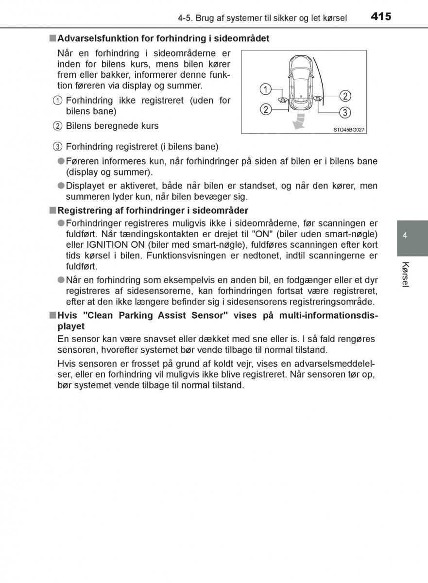 Toyota C HR Bilens instruktionsbog / page 415