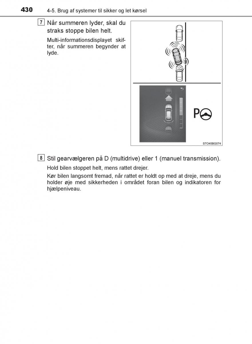 Toyota C HR Bilens instruktionsbog / page 430