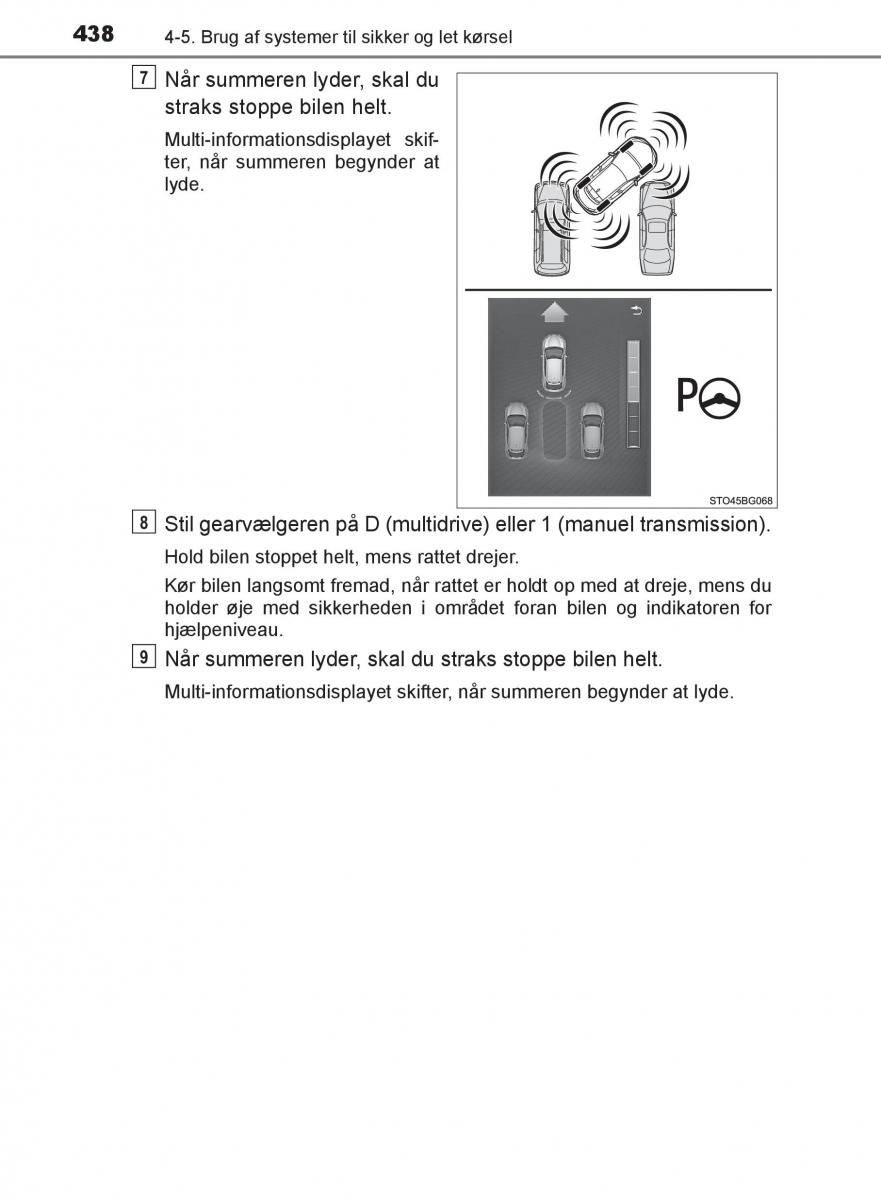 Toyota C HR Bilens instruktionsbog / page 438