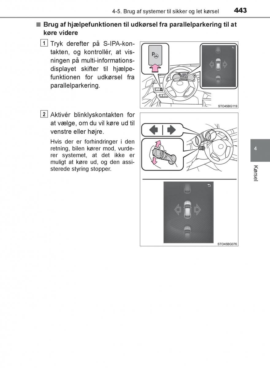 Toyota C HR Bilens instruktionsbog / page 443