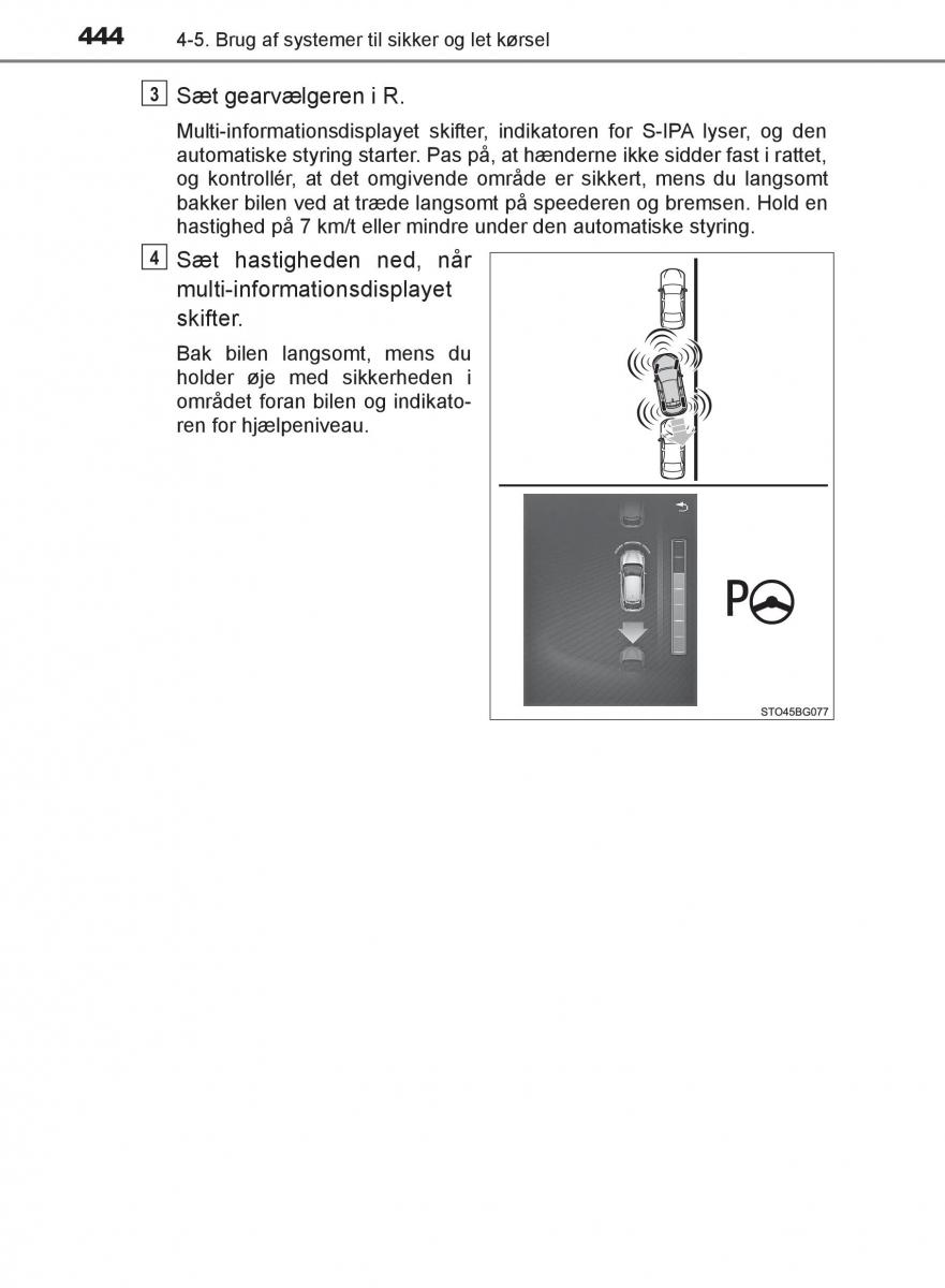 Toyota C HR Bilens instruktionsbog / page 444