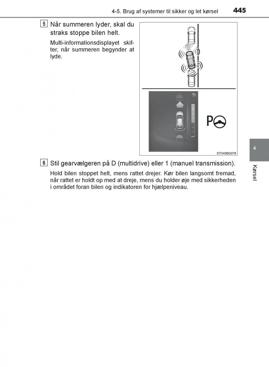 Toyota C HR Bilens instruktionsbog / page 445