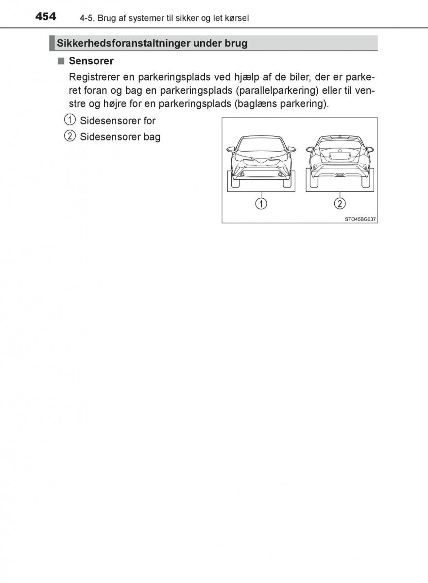 Toyota C HR Bilens instruktionsbog / page 454