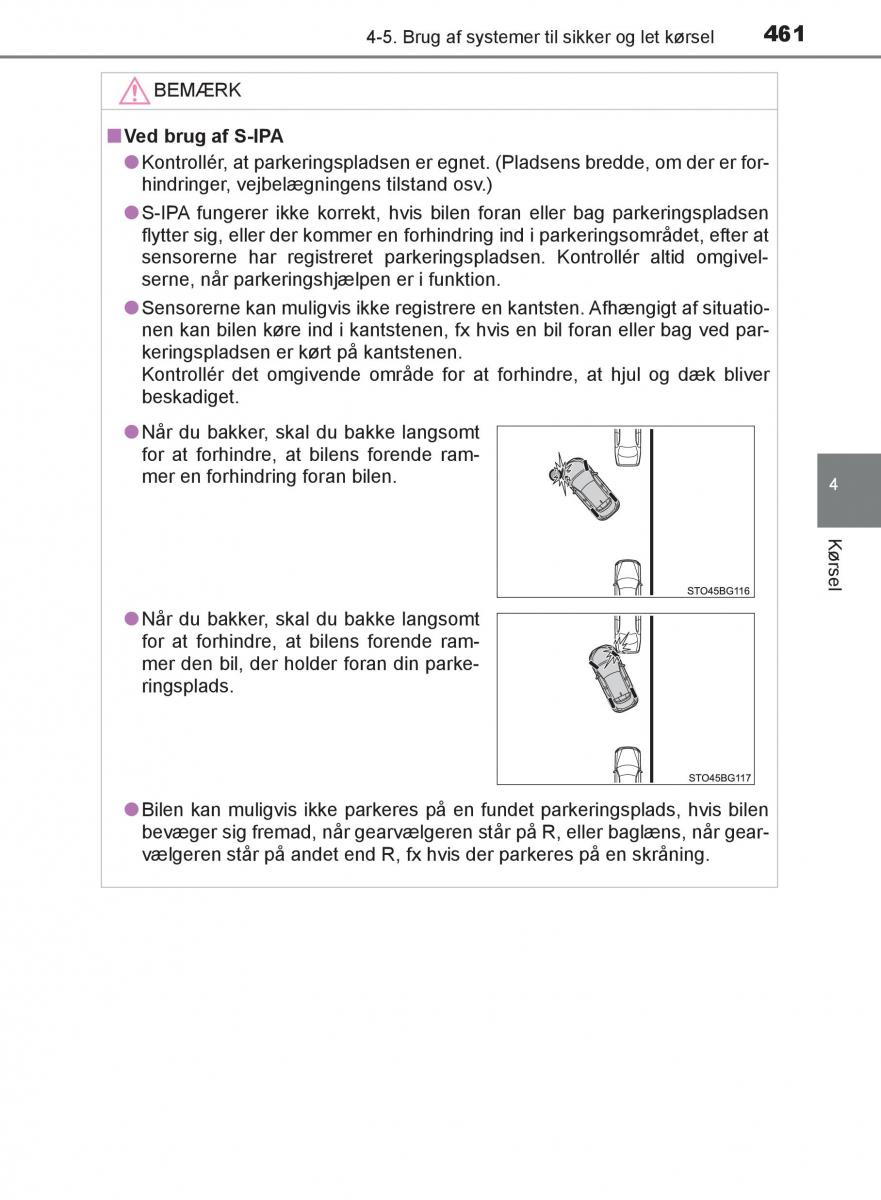 Toyota C HR Bilens instruktionsbog / page 461