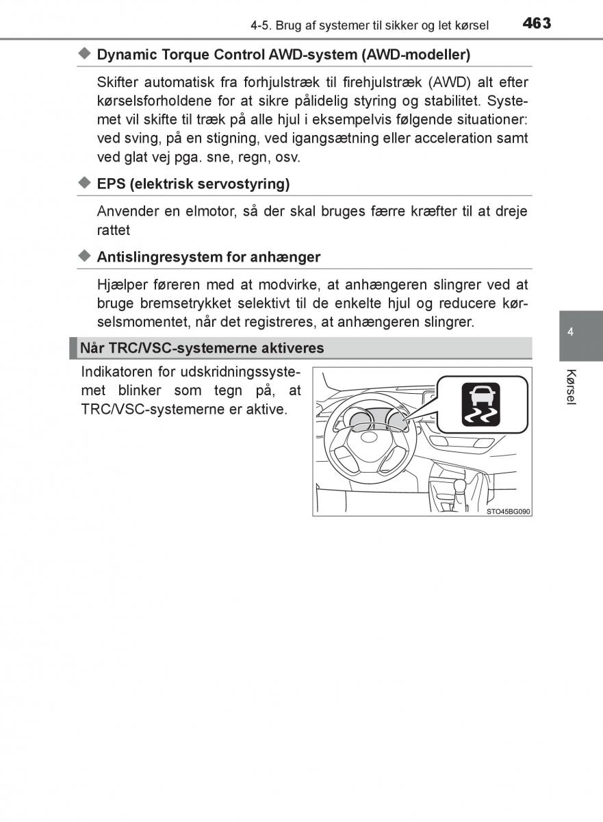 Toyota C HR Bilens instruktionsbog / page 463