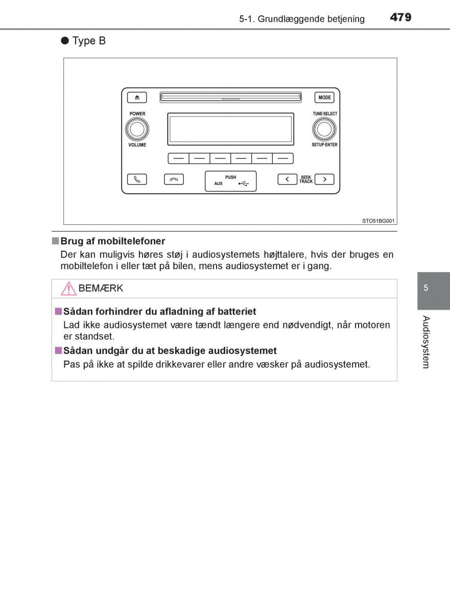 Toyota C HR Bilens instruktionsbog / page 479