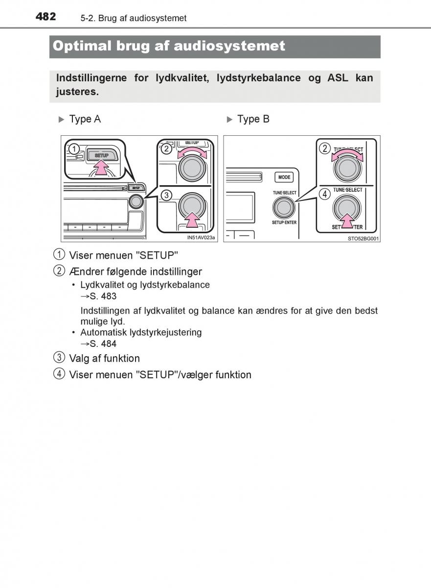 Toyota C HR Bilens instruktionsbog / page 482