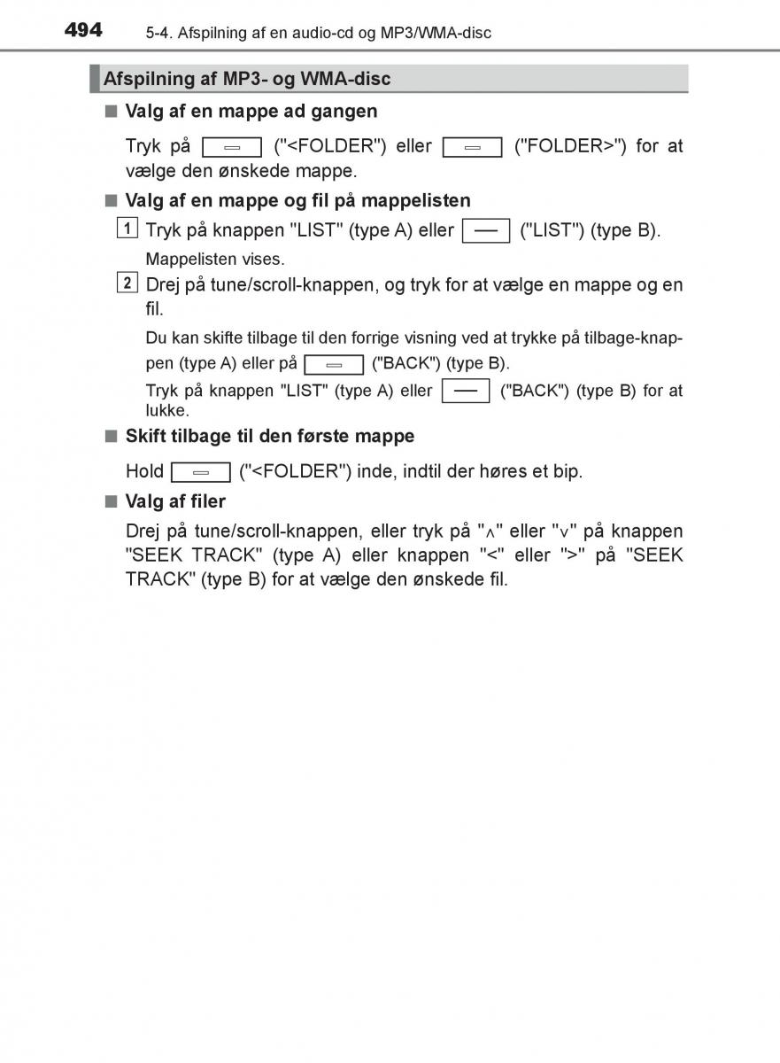 Toyota C HR Bilens instruktionsbog / page 494