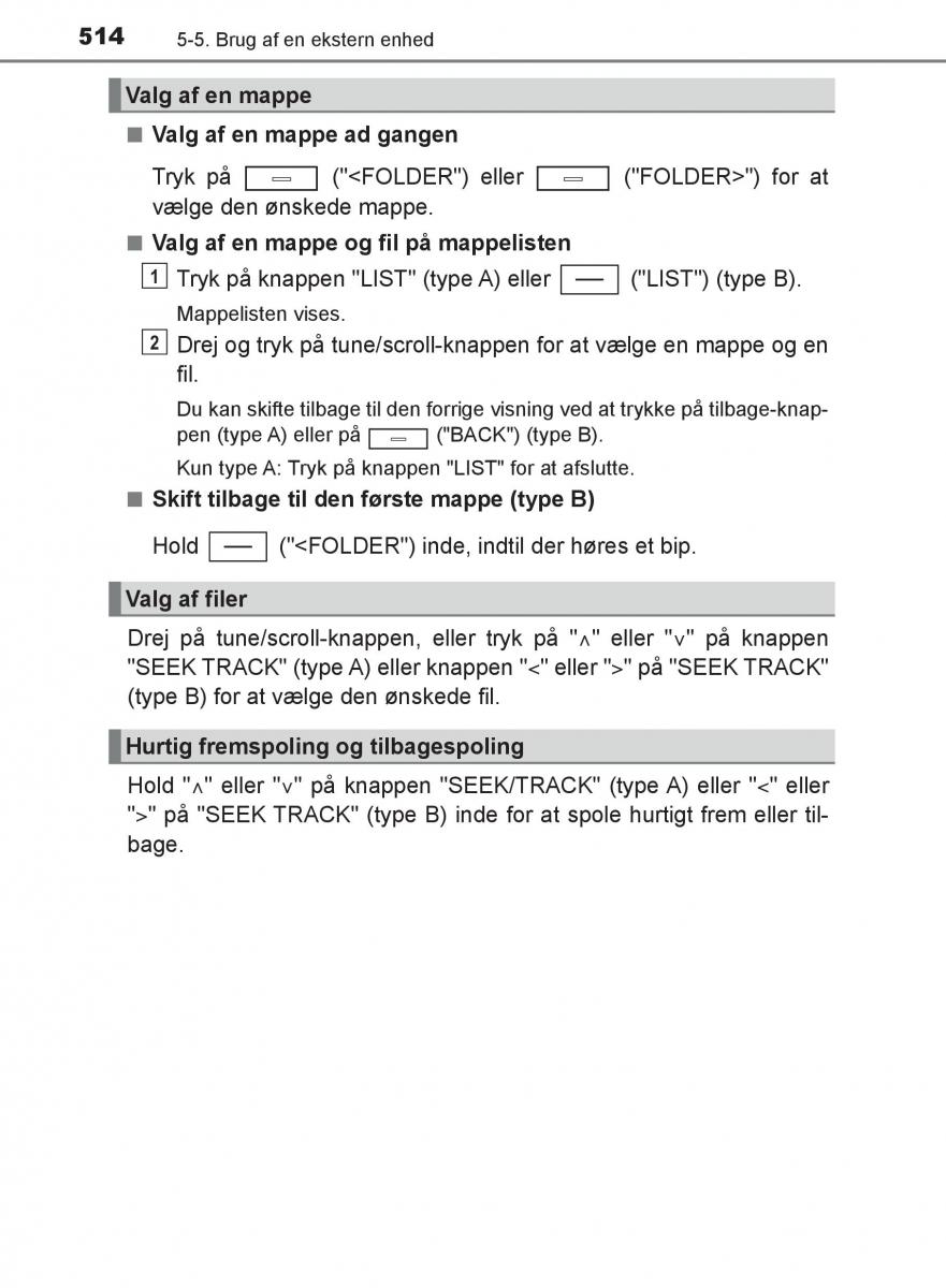 Toyota C HR Bilens instruktionsbog / page 514