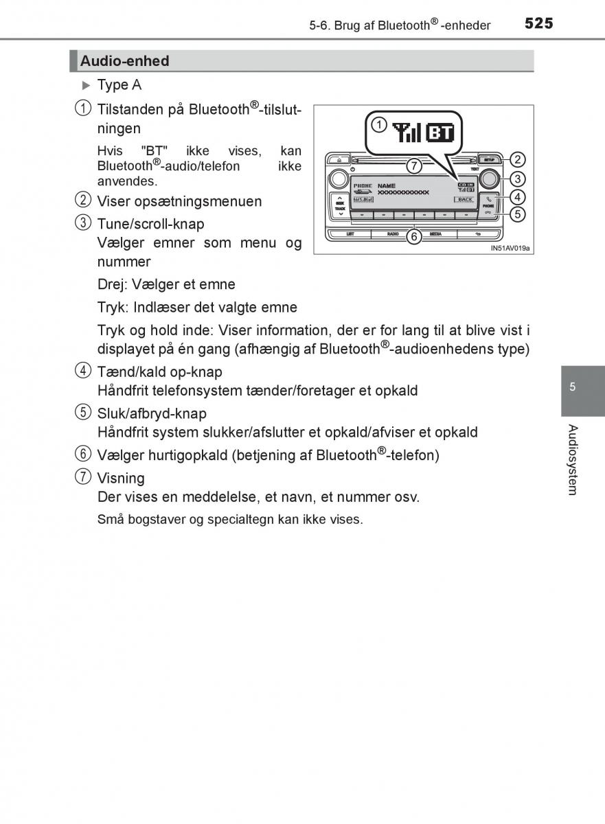 Toyota C HR Bilens instruktionsbog / page 525