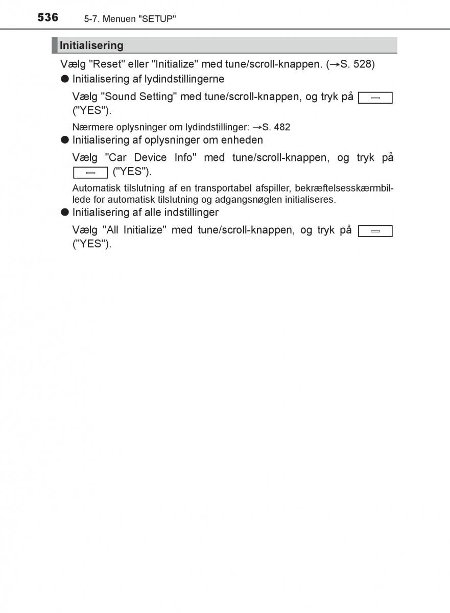 Toyota C HR Bilens instruktionsbog / page 536