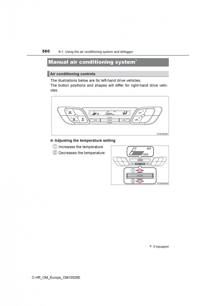 Toyota C HR owners manual / page 560