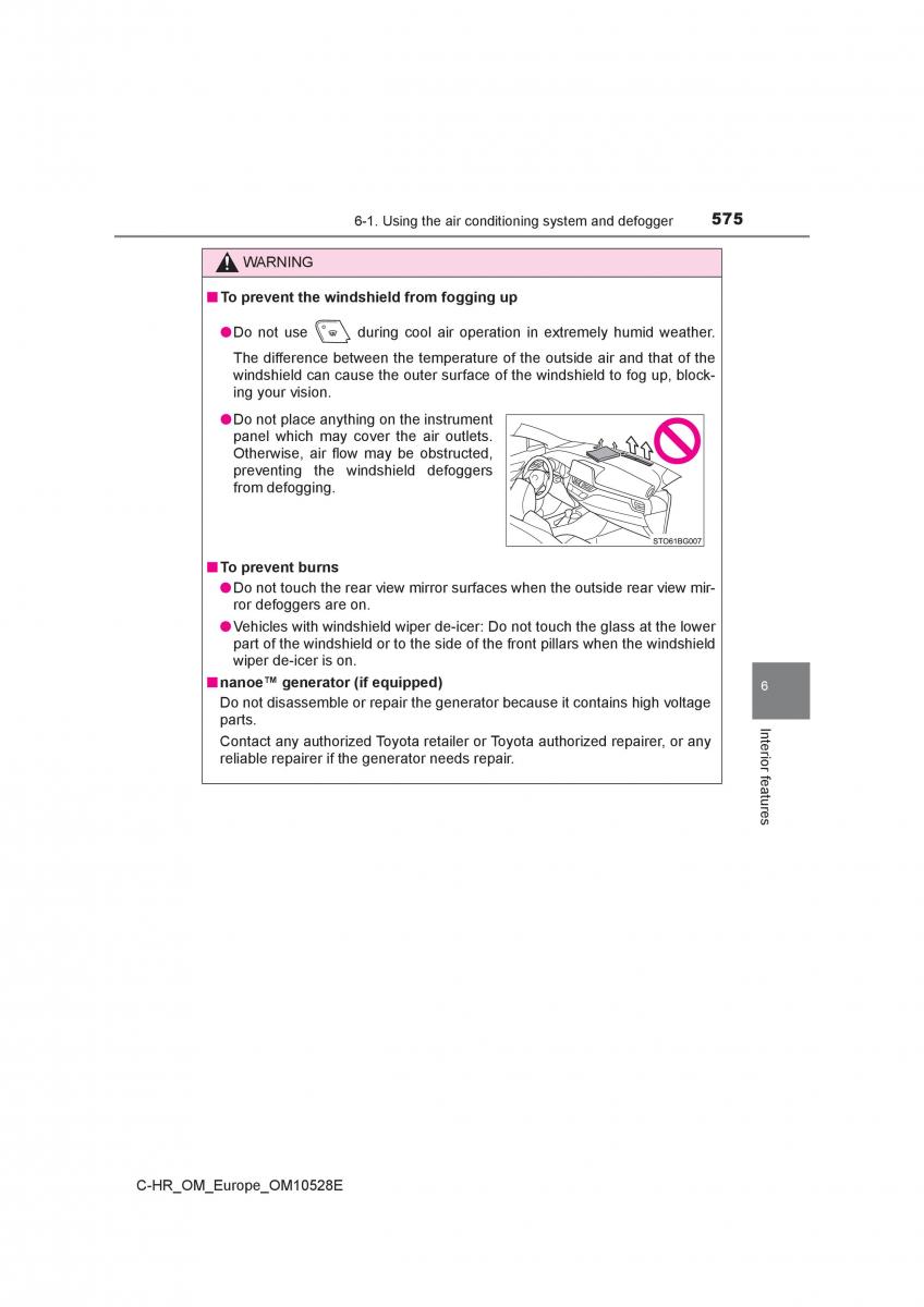 Toyota C HR owners manual / page 575